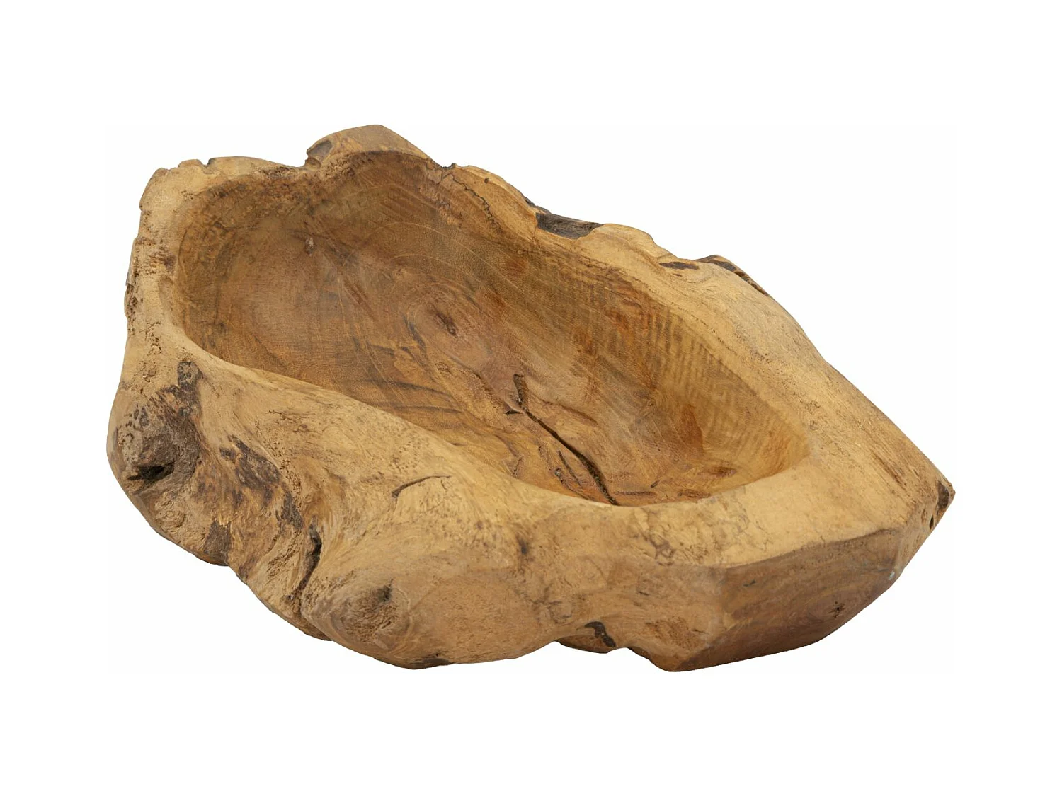 Plateau de poche en bois marron 31x21x8 cm