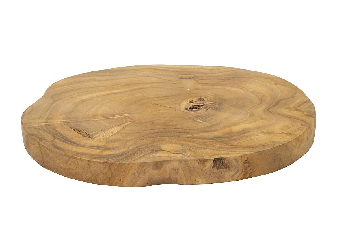 Plateau en Teck "Pokon" 24cm Naturel