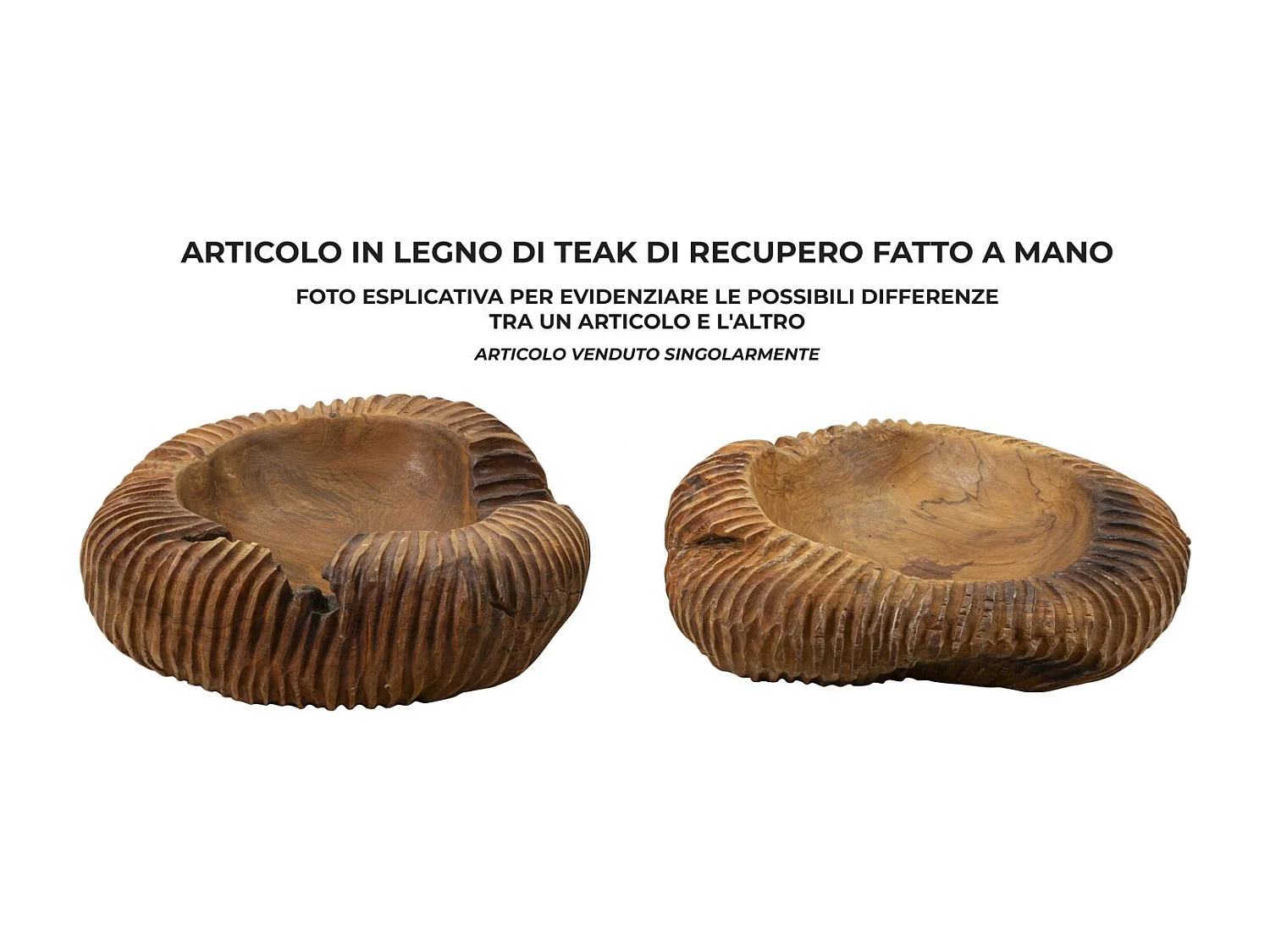 Svuotatasche in legno marrone cm 37x40x16