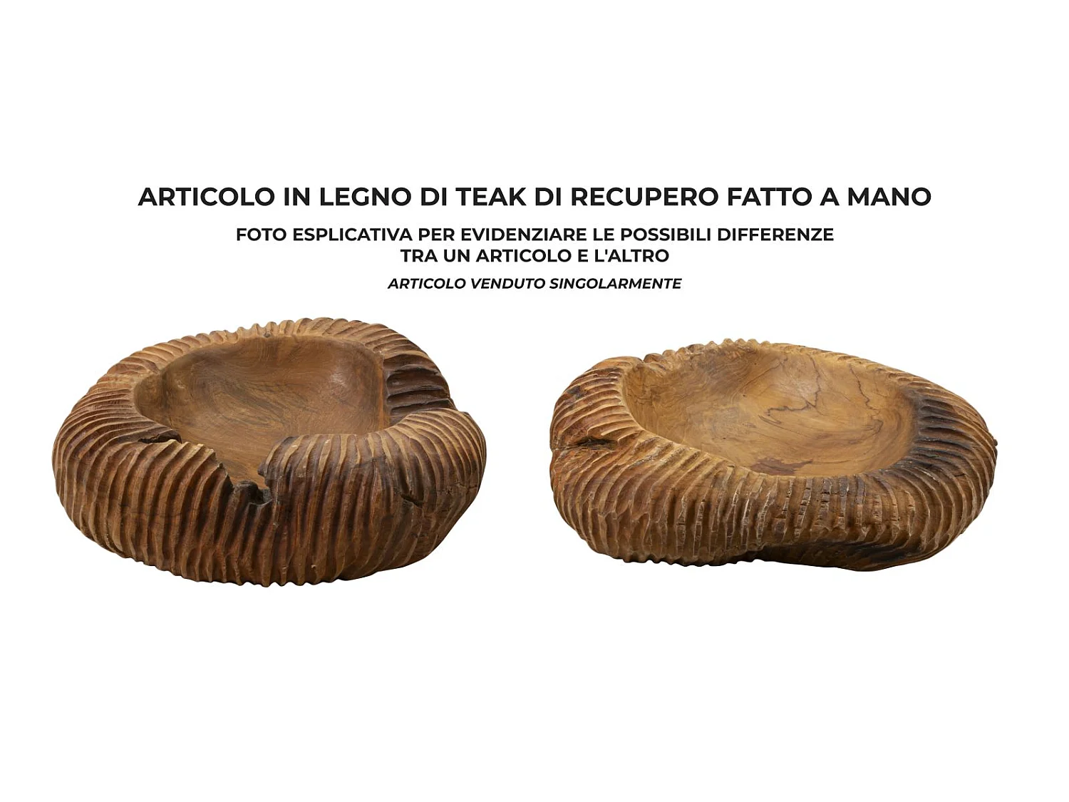 Vide-Poche en Bois "Garit" 40cm Naturel