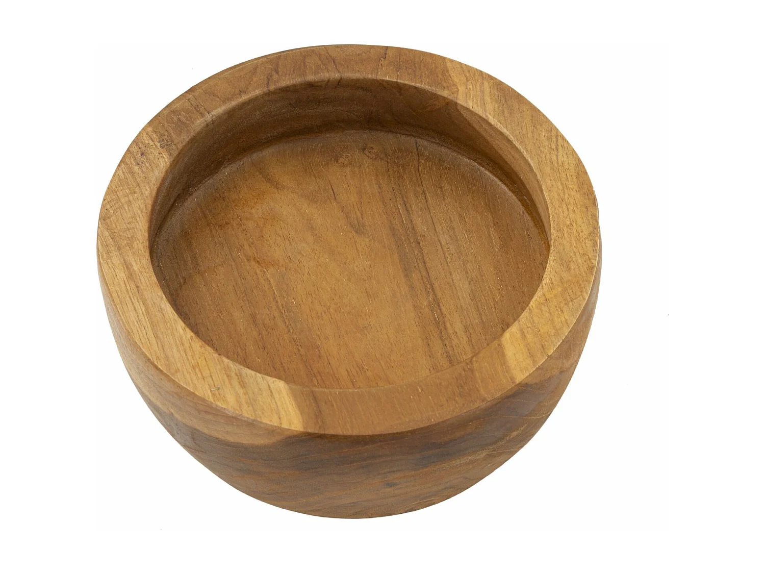 Svuotatasche in legno marrone cm Ø15x9,5