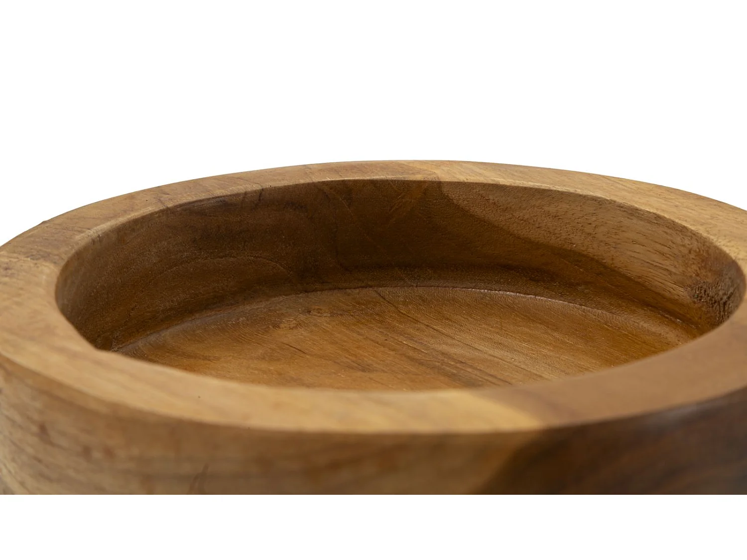 Svuotatasche in legno marrone cm Ø15x9,5