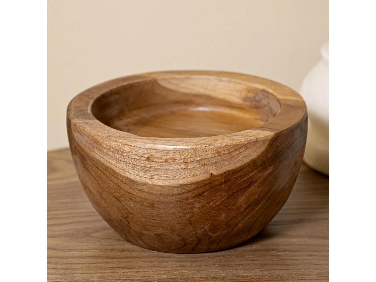 Vide-Poche en Teck "Erusi" 15cm Naturel