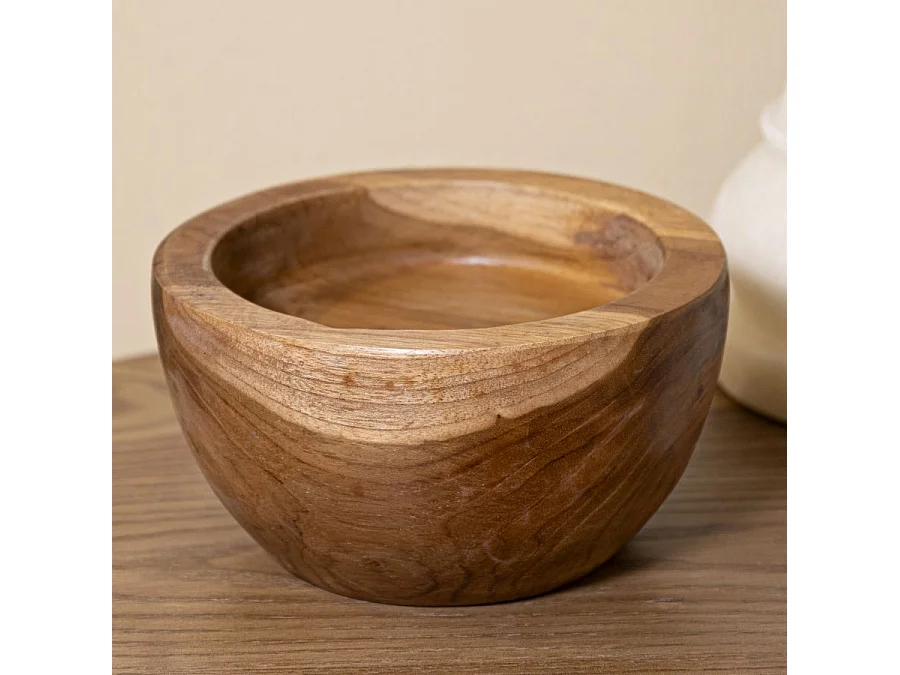Vide-Poche en Teck "Erusi" 15cm Naturel