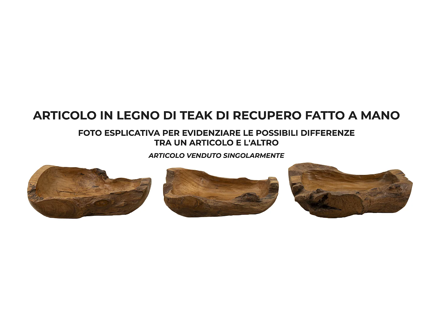 Svuotatasche in legno marrone cm 29x40x10