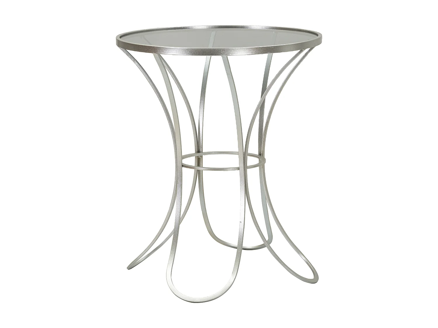 Table d'Appoint en Métal "Trixy" 68cm Argent