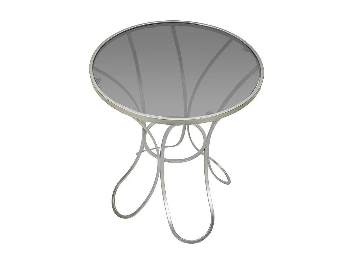 Table d'Appoint en Métal "Trixy" 68cm Argent