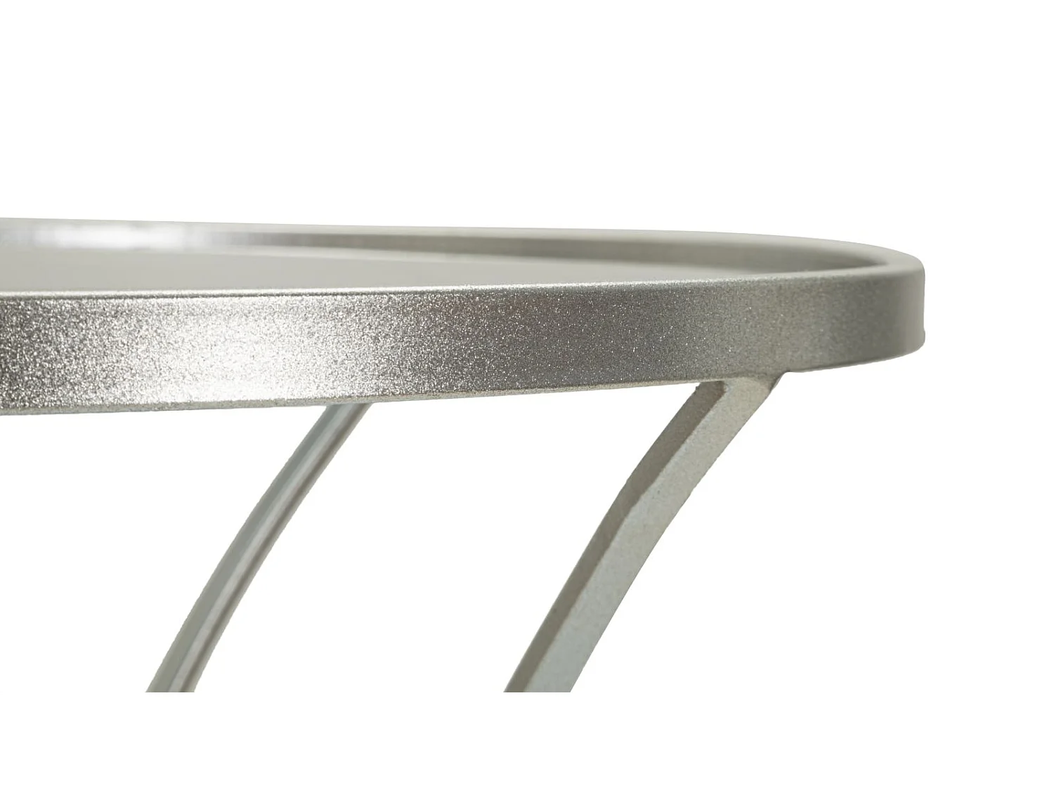 Table d'Appoint en Métal "Trixy" 68cm Argent