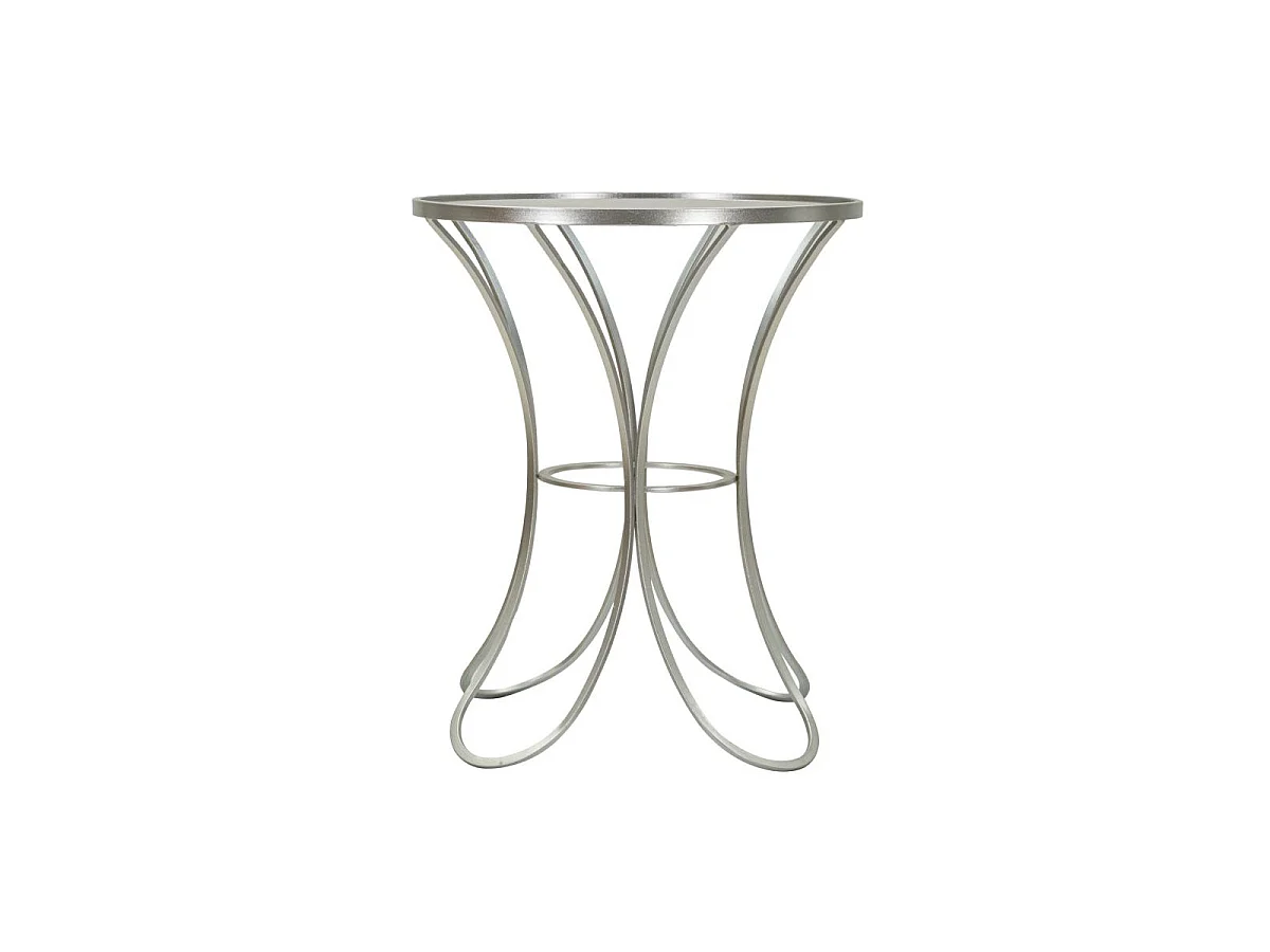 Table d'Appoint en Métal "Trixy" 68cm Argent