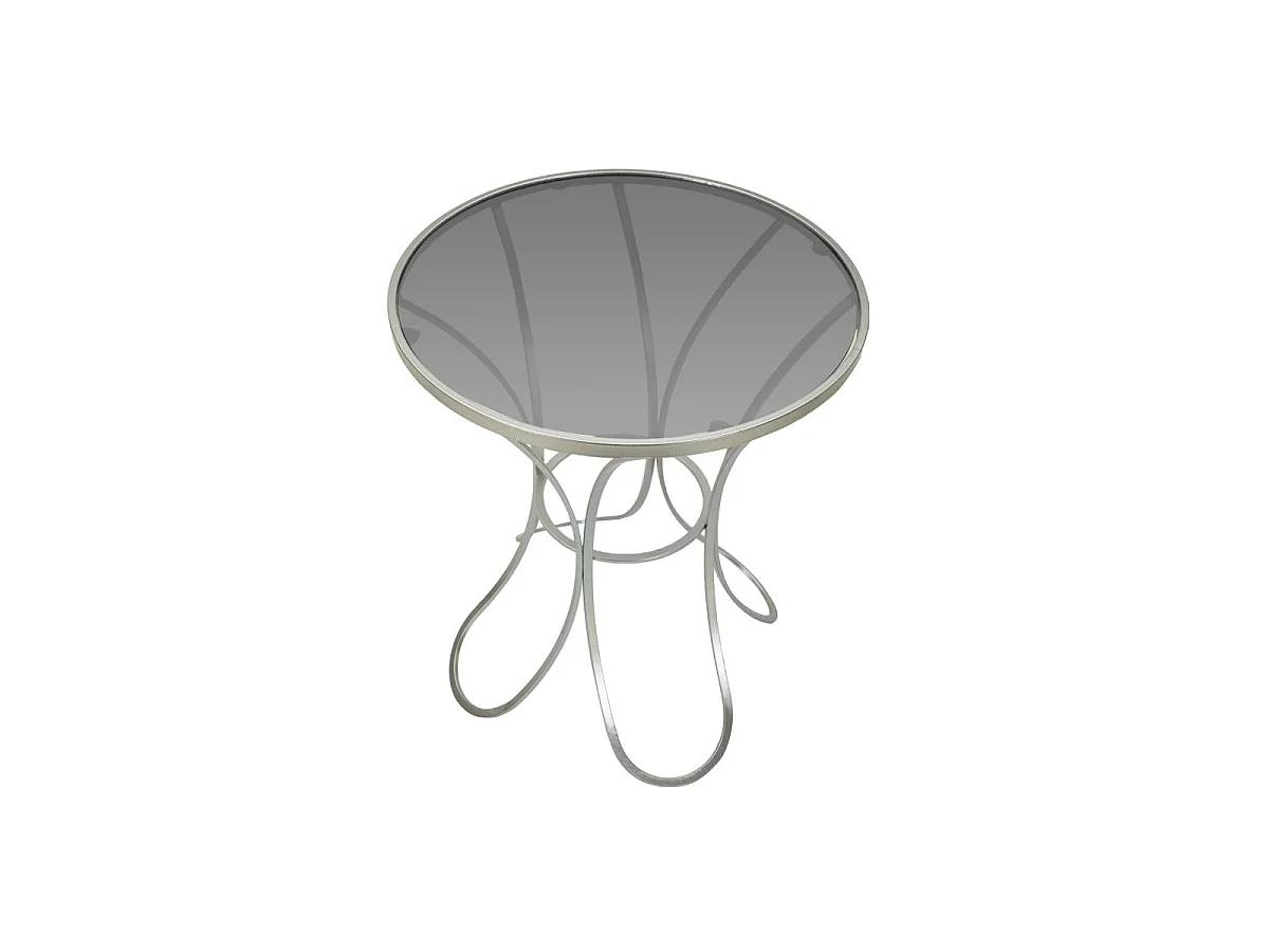 Table d'Appoint en Métal "Trixy" 68cm Argent