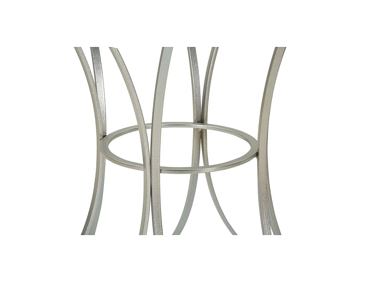 Table d'Appoint en Métal "Trixy" 68cm Argent