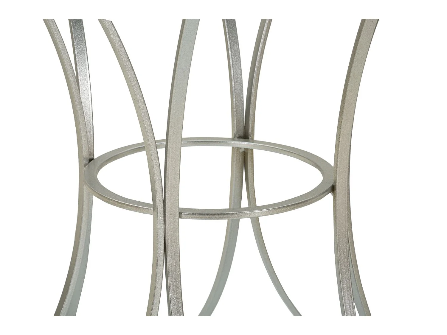 Table d'Appoint en Métal "Trixy" 68cm Argent
