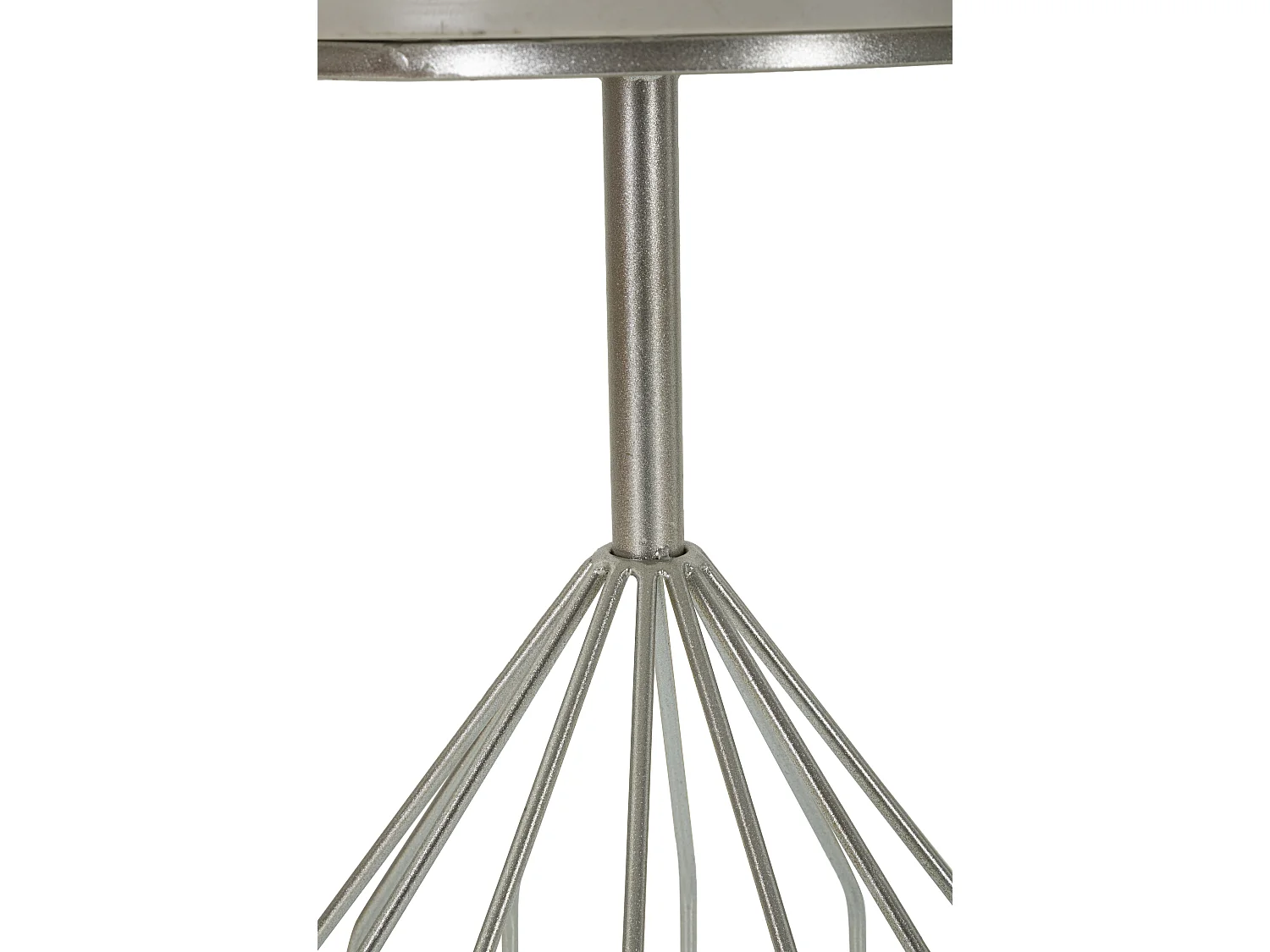 Table d'Appoint en Marbre "Cup" 58cm Argent