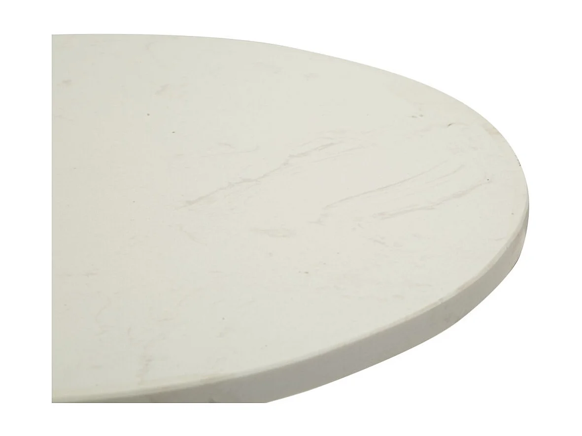 Table d'Appoint en Marbre "Cup" 58cm Argent