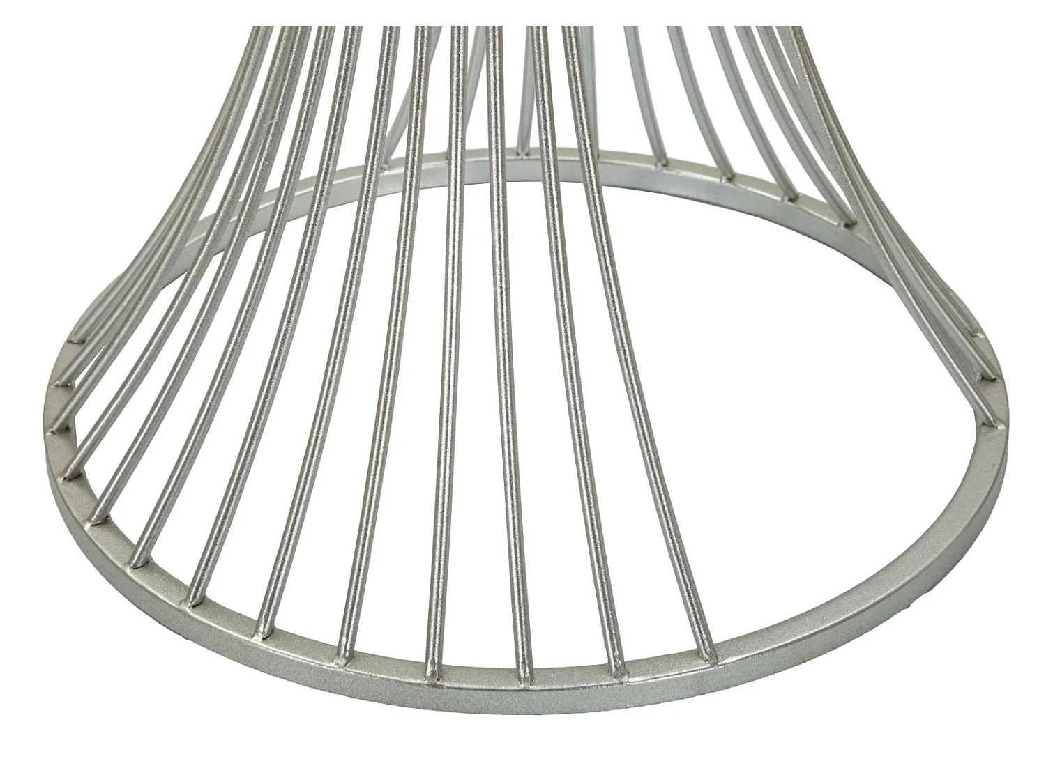 Beistelltisch aus Metall silberfarben Ø 40x79 cm