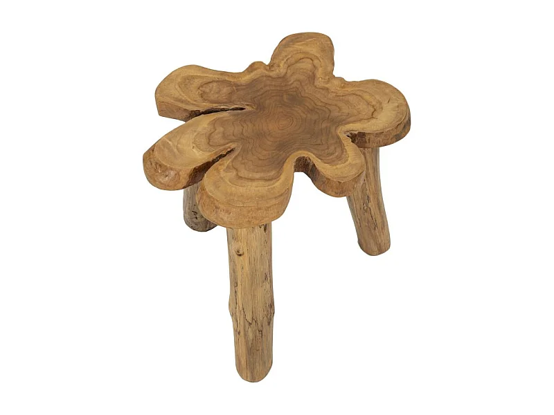 Table d'Appoint en Bois "Bintang" 50cm Naturel