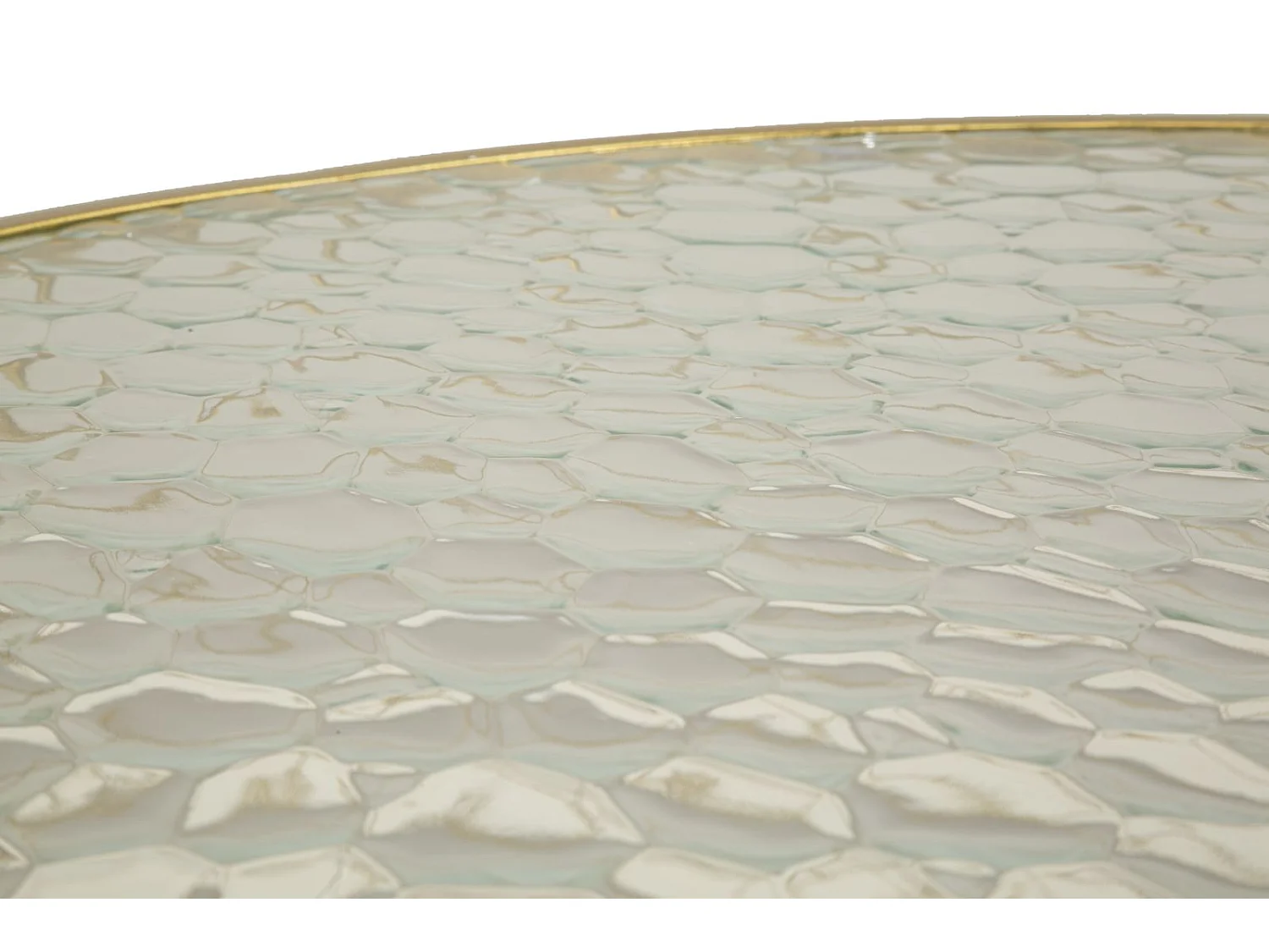 Tavolinetti in metallo dorato set 4 pz cm Ø 70x45-47x54,5-36x50-28x45