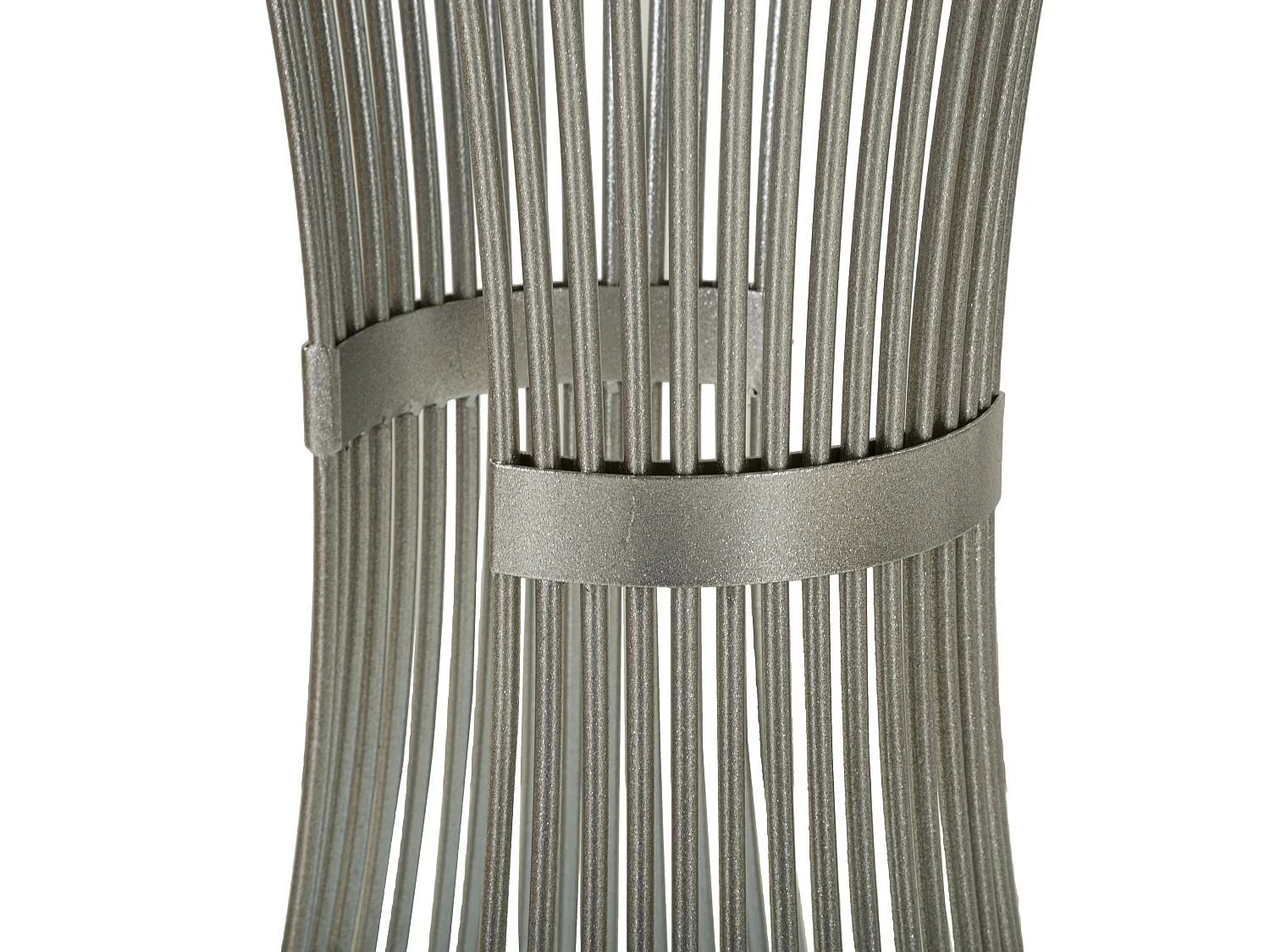 Beistelltisch aus Metall silberfarben Ø 50x100 cm