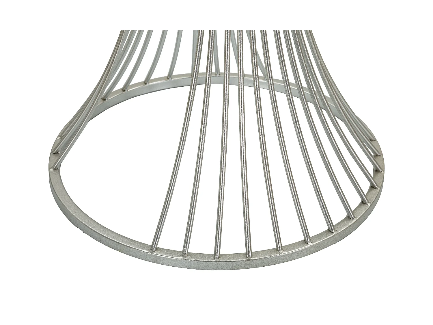 Beistelltisch aus Metall silberfarben Ø 50x100 cm