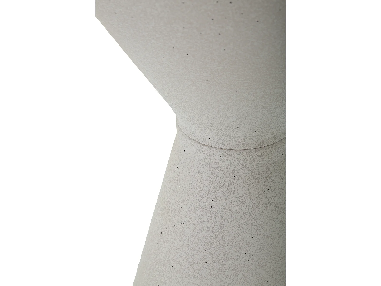 Tavolinetto in metallo bianco cm Ø 44,5x63