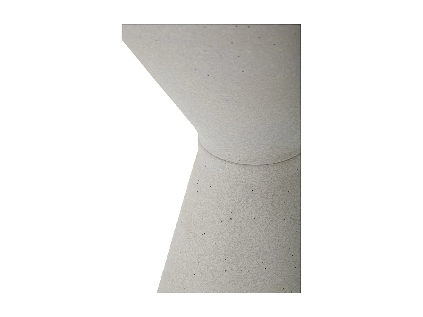 Table d'Appoint Effet Marbre "Alana" 63cm Blanc