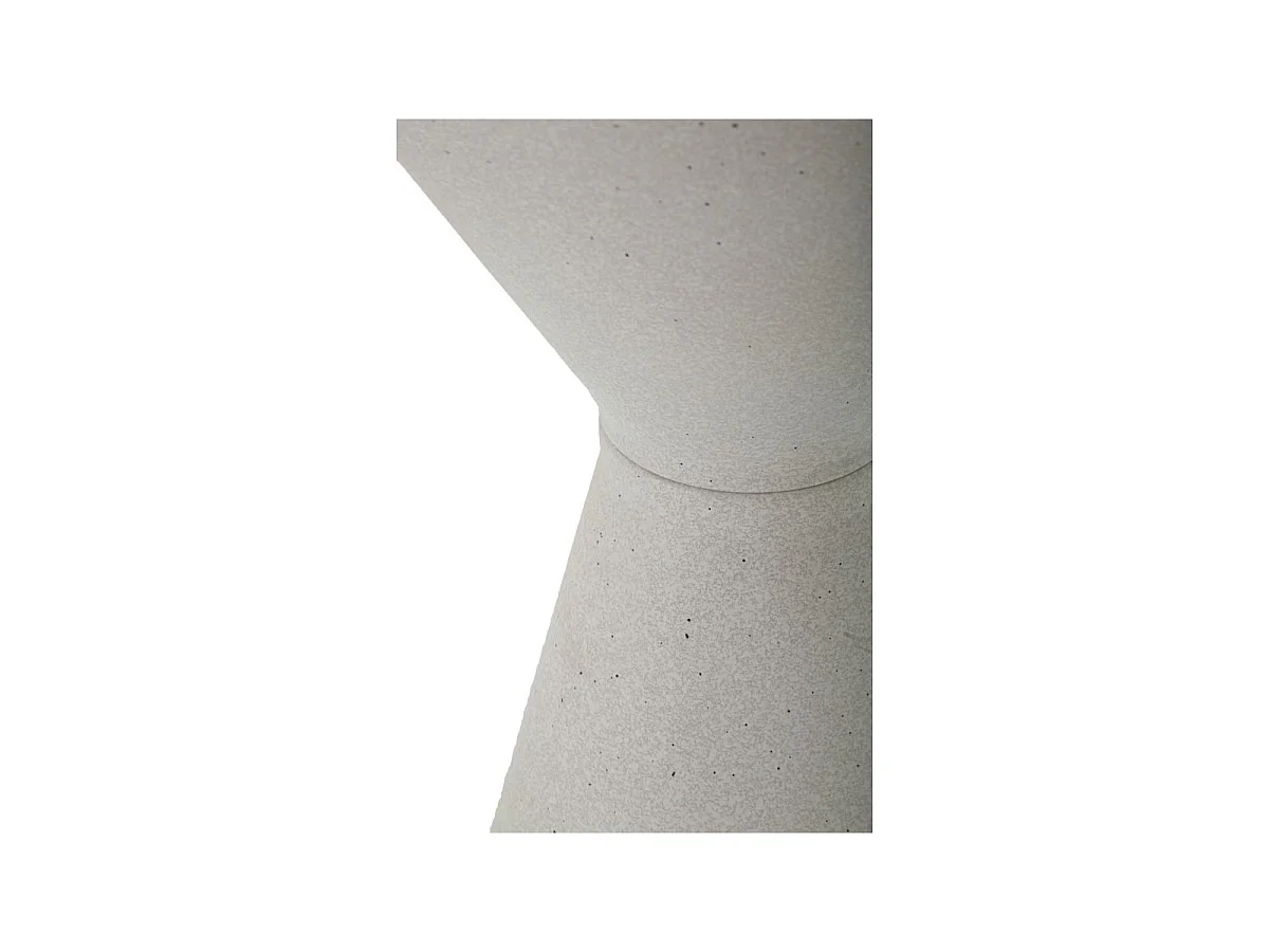 Beistelltisch aus Metall weiß Ø 44,5x63 cm