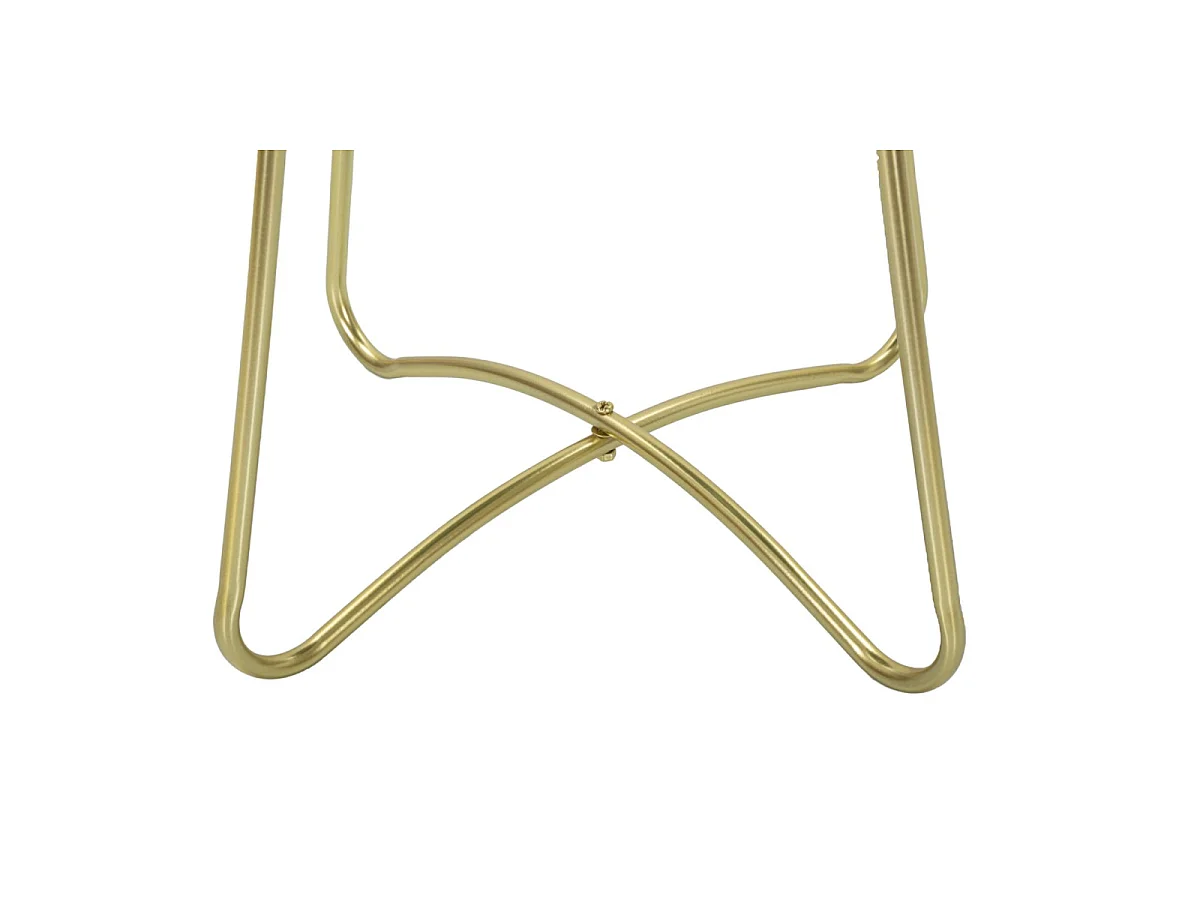 Table d'Appoint Design "Grent" 59cm Vert & Or