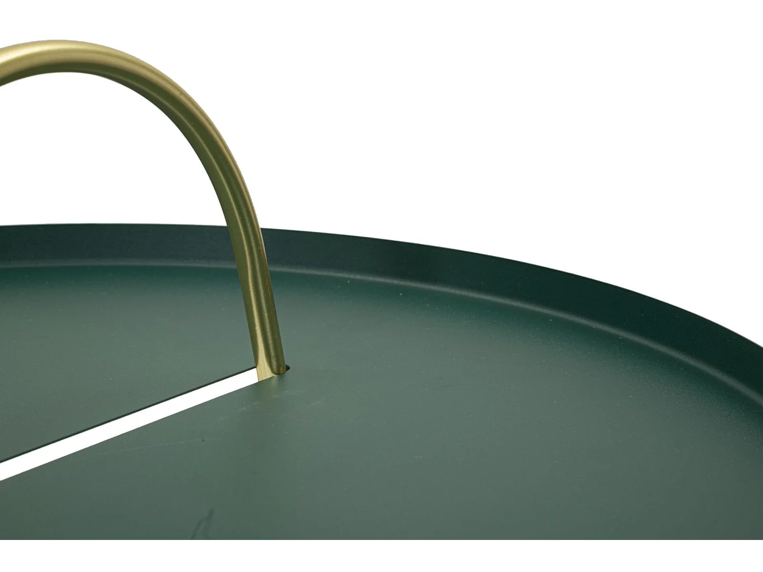 Table d'Appoint Design "Grent" 59cm Vert & Or