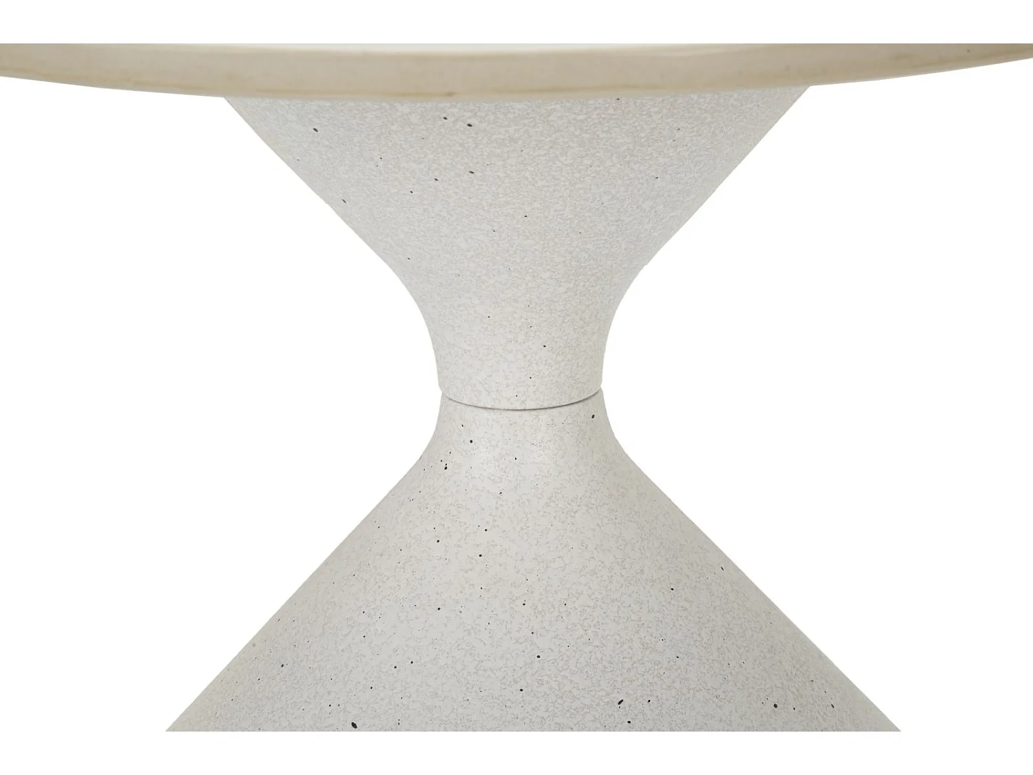 Table d'Appoint Effet Marbre "Alba" 45cm Blanc