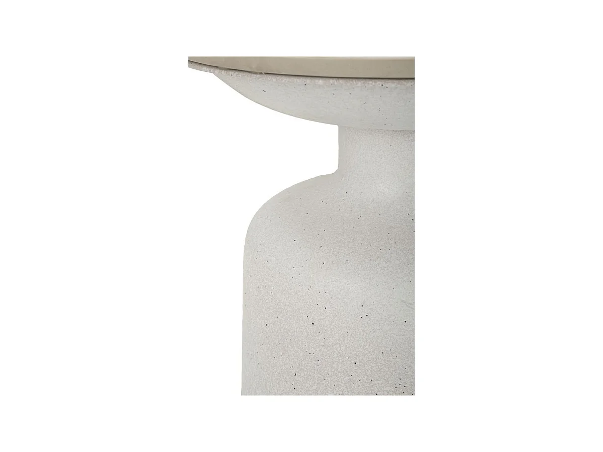 Witte metalen salontafel Ø 40x47 cm