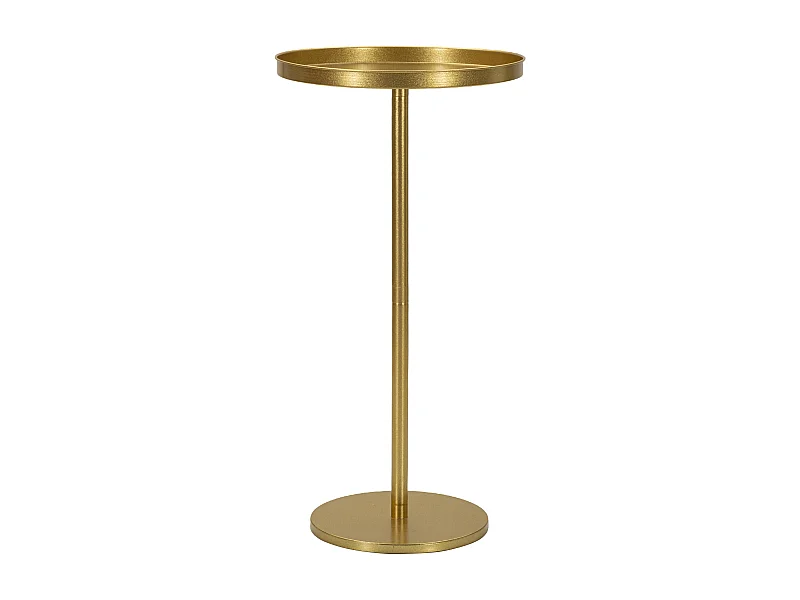 Tavolinetto in metallo dorato cm Ø 41x80