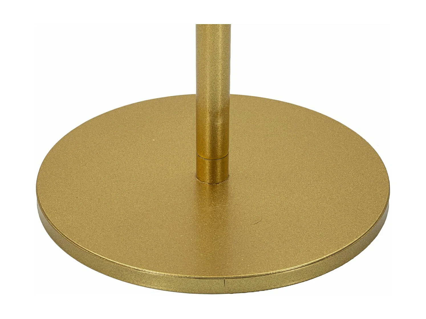 Tavolinetto in metallo dorato cm Ø 41x80