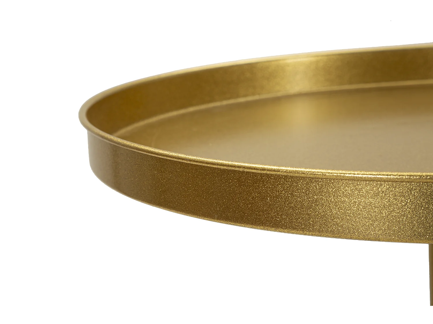 Table d'Appoint en Métal "Doha" 80cm Or