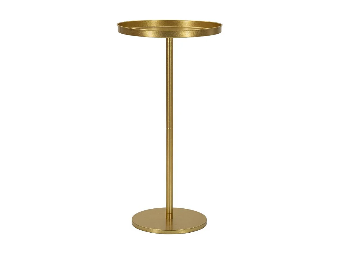 Table d'Appoint en Métal "Doha" 80cm Or