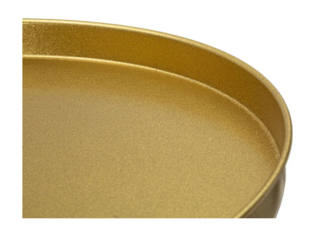 Table d'Appoint en Métal "Doha" 80cm Or