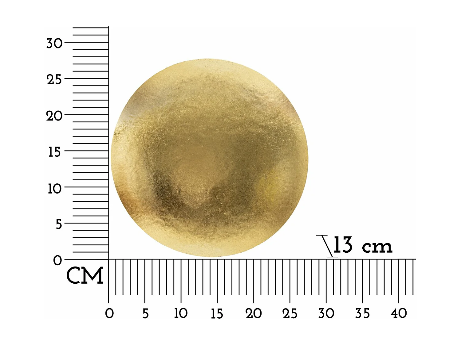 Applique Murale en Métal "Goldy" 26cm Or