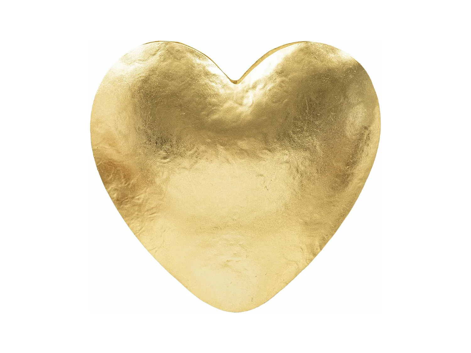 Applique Murale Dorée Goldy Heart - Lampe Murale Métal Doré en Forme de Cœur avec Finition Feuille d'Or, Lampe Élégante Ø 25,5x15x24 cm