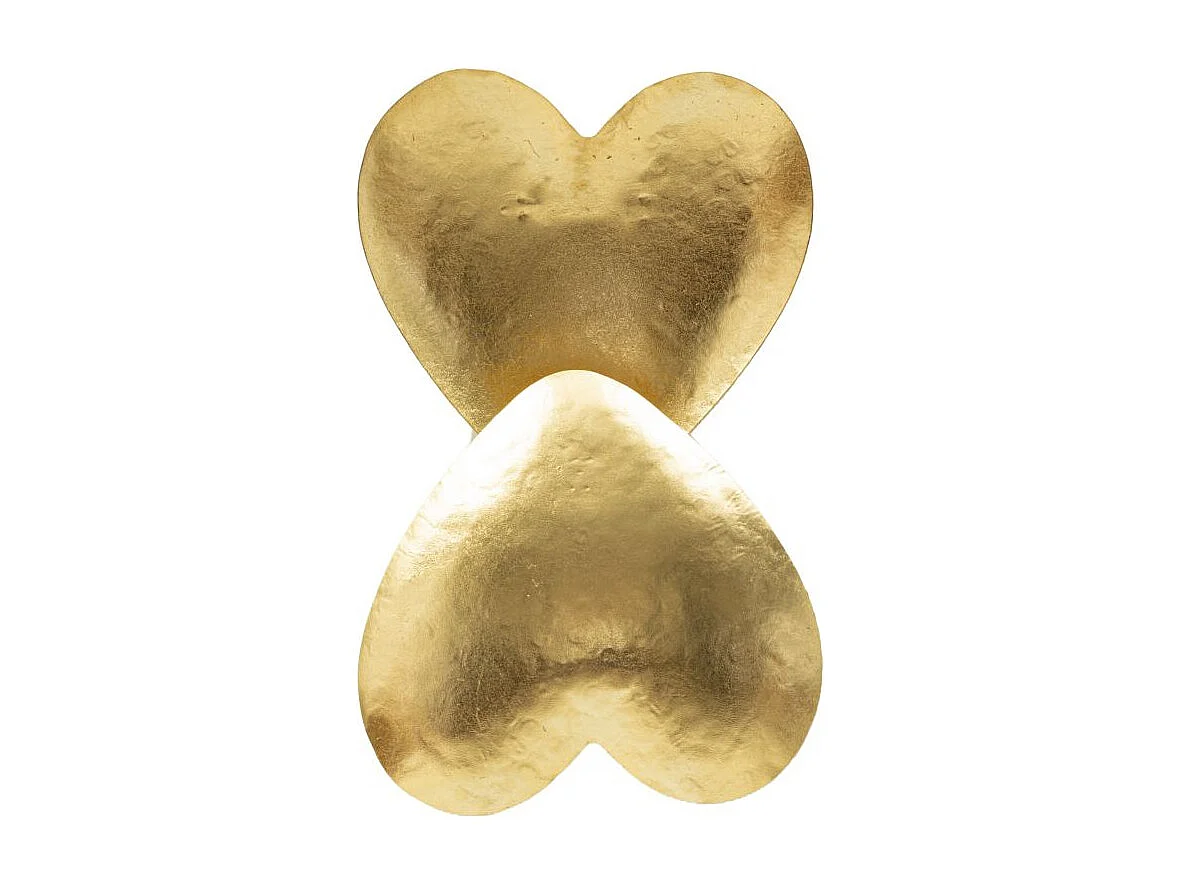 Applique Murale en Métal "Goldy Heart" 25cm Or