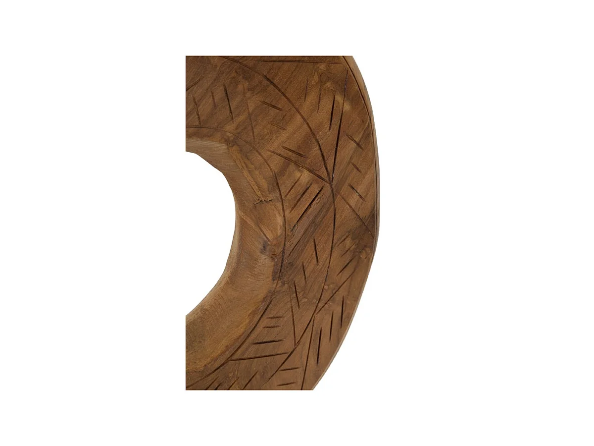 Objet Déco Rond en Teck "Dorat" 38cm Naturel