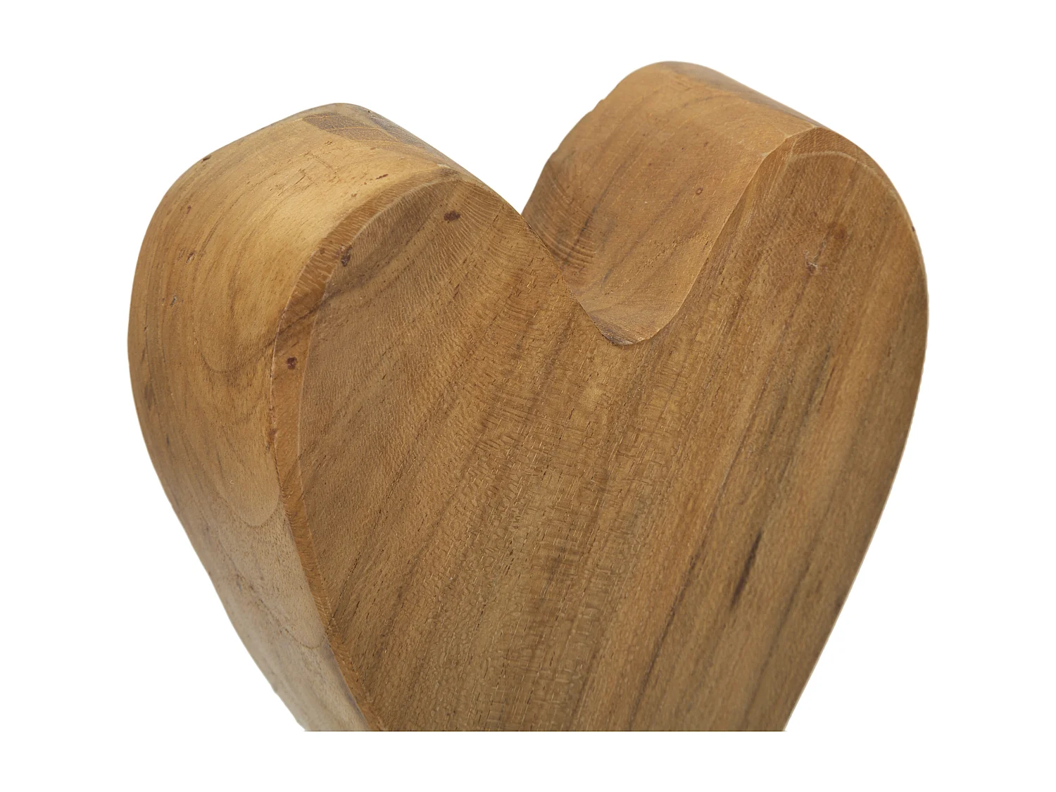 Objet Déco en Teck "Cœur" 25cm Naturel