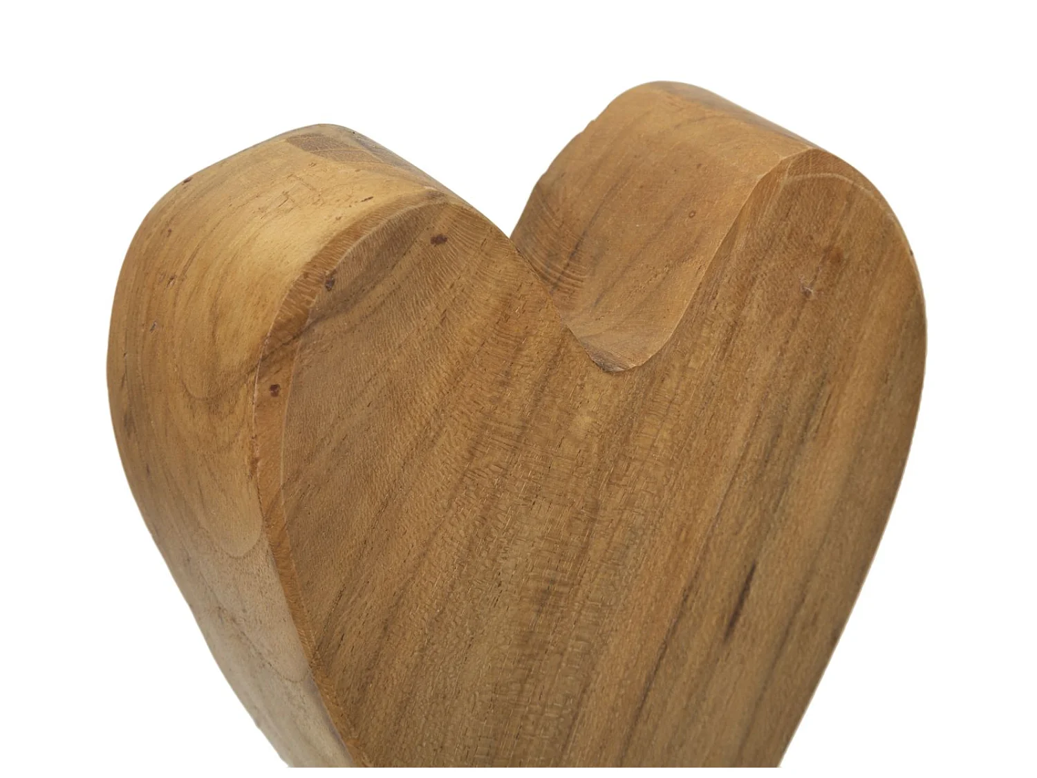 Objet Déco en Teck "Cœur" 25cm Naturel