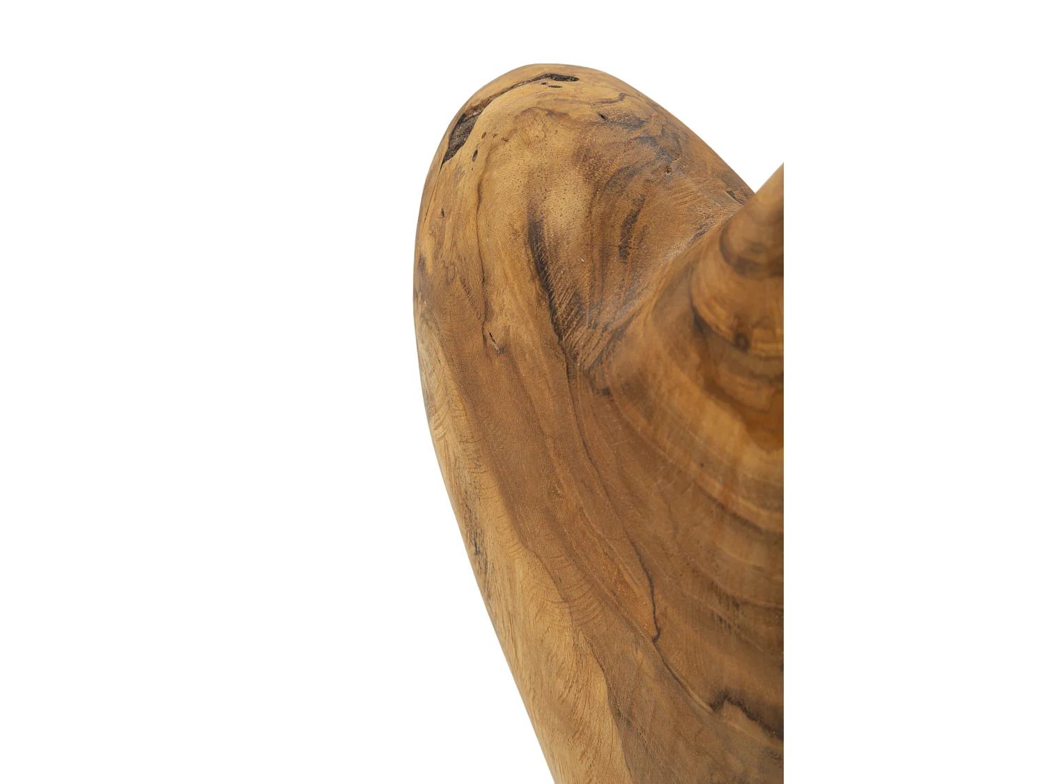 Objet Déco en Teck "Cœur" 37cm Naturel