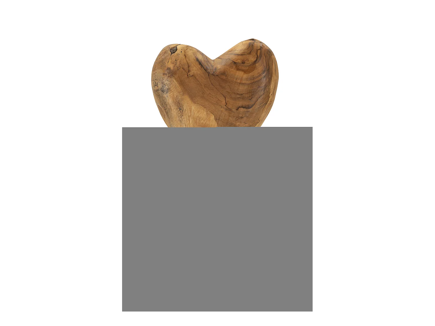 Sculpture en bois marron cm 20x12x37