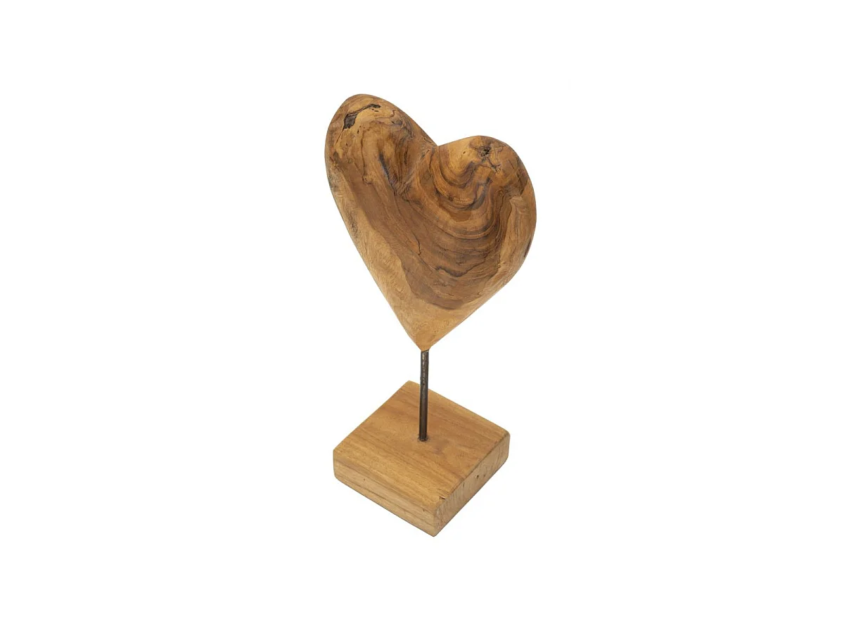 Bruin houten sculptuur 20x12x37 cm