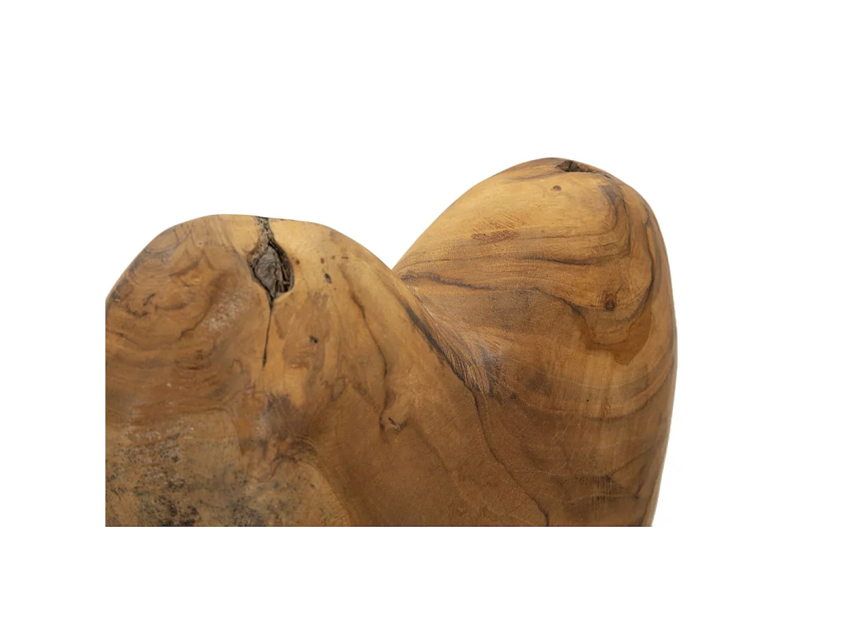 Bruin houten sculptuur 20x12x37 cm