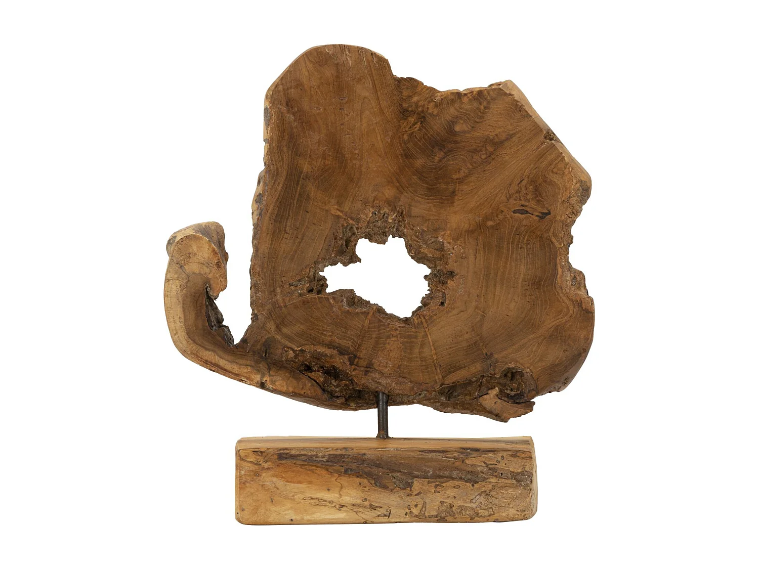 Objet Déco en Teck "Bintang" 35cm Naturel