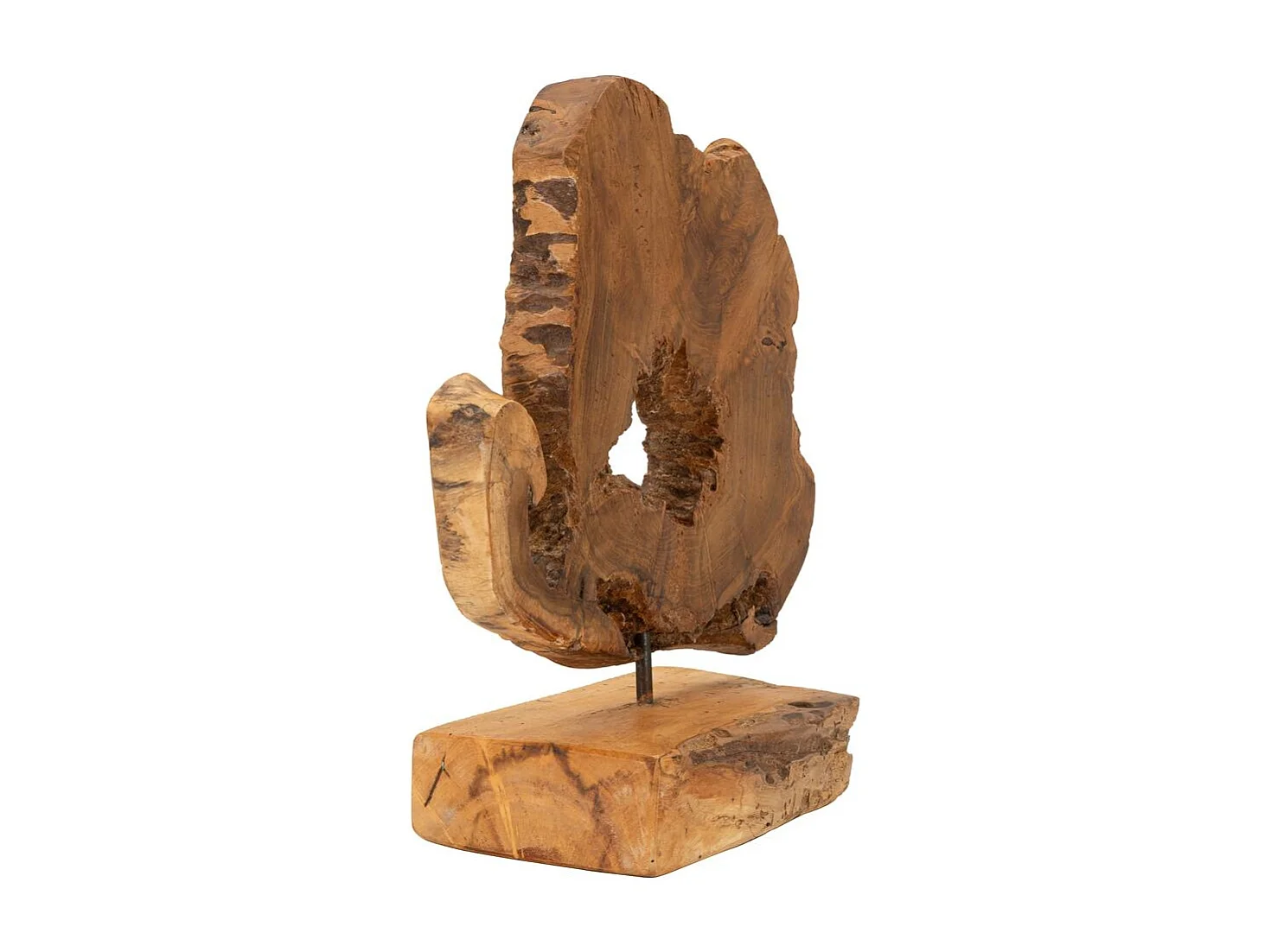 Objet Déco en Teck "Bintang" 35cm Naturel