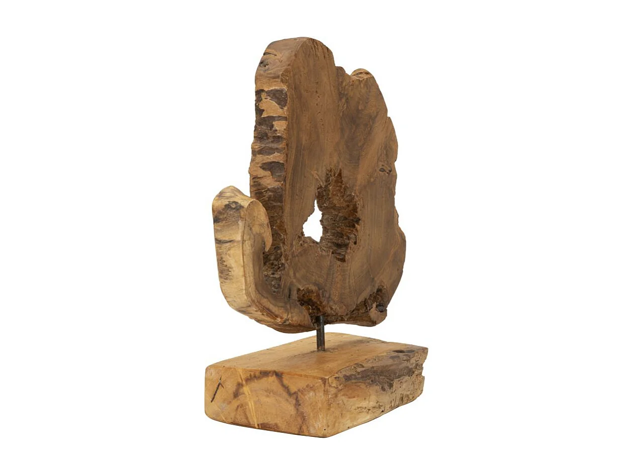 Objet Déco en Teck "Bintang" 35cm Naturel