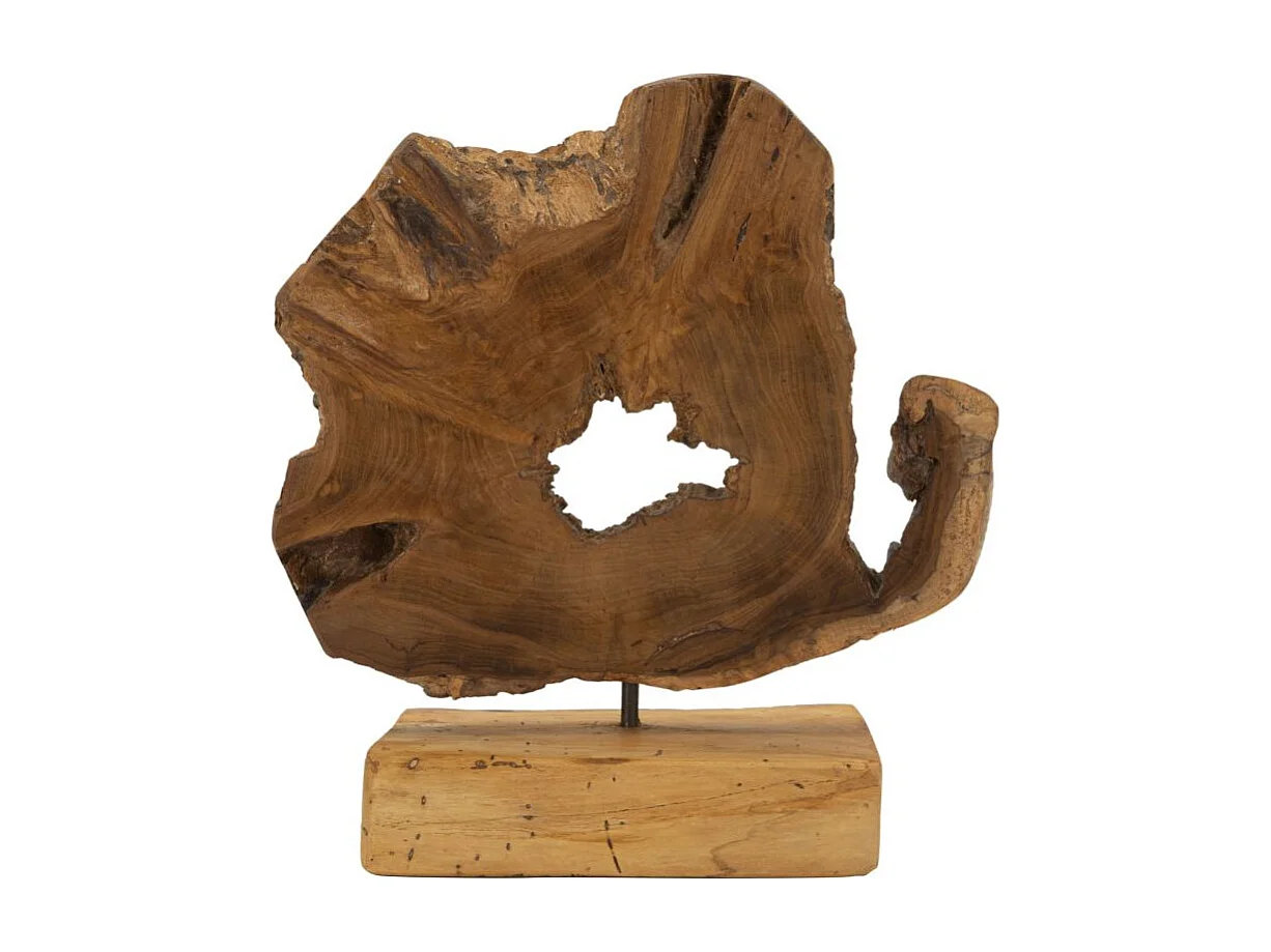 Objet Déco en Teck "Bintang" 35cm Naturel