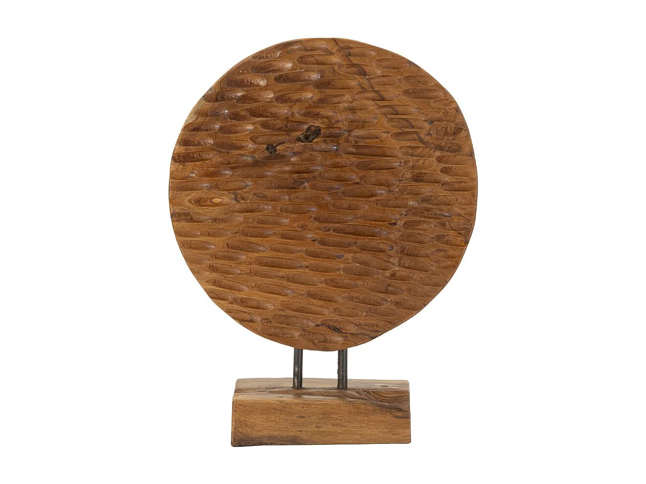 Objet Déco en Teck "Sculpture" 40cm Naturel